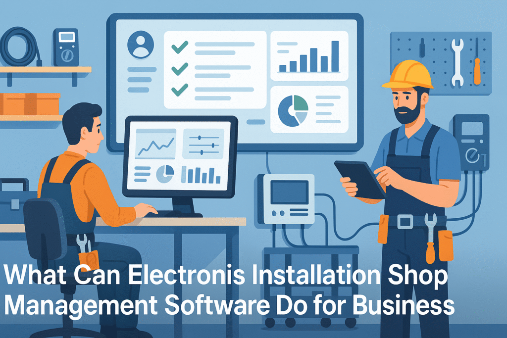 Electronic Installation Shop Management Software